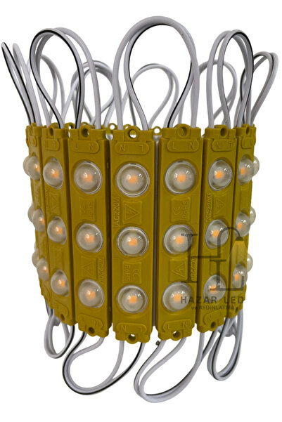 Hazar Led 220 Volt 1.5 Watt Modül Led Amber (Sarı) (5 Adet)