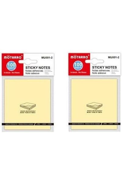 MOTARRO Sticky Notes Set –assorted Colors, Self-stick Notes For Office, School & Home