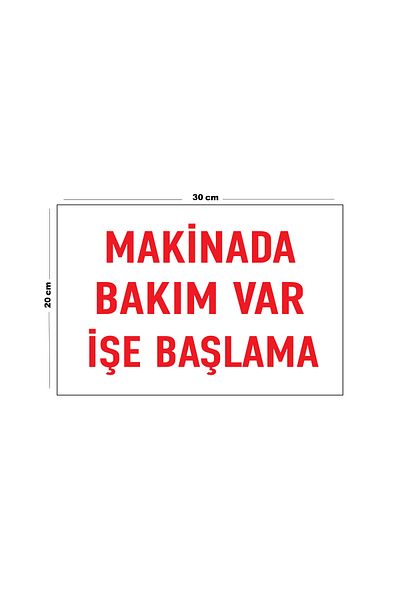 Lucena Metal Have Maintenance in Machinery Start Business 20cm X 30cm A4 Size Warning Sign Directional Sign