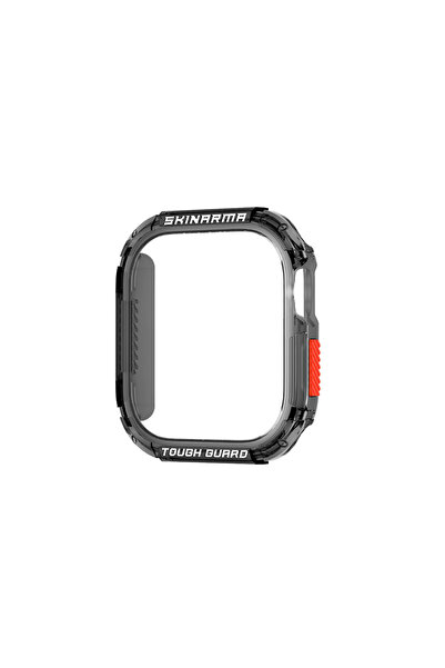 Skinarma Ceas 10 uyumlu 46mm Skinarma Atom TPU Kasa Koruyucu Siyah
