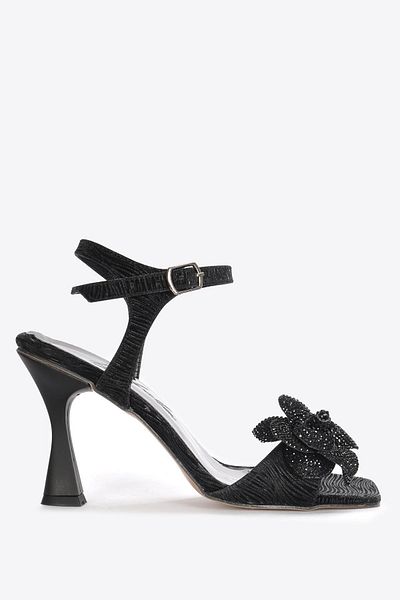 Vizon Ayakkabı Women's Black Classic Heeled Shoes Vzn25Y-028