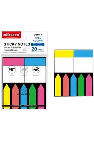 MOTARRO Sticky Notes Set –assorted Colors, Self-stick Notes For Office, School & Home