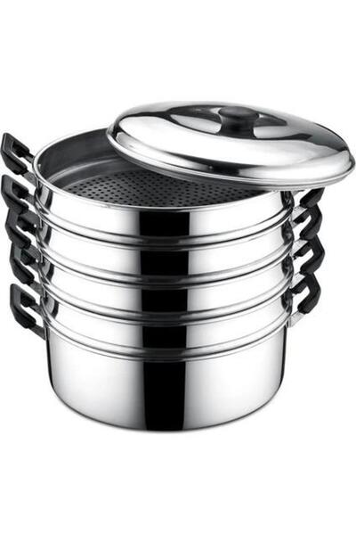 abnturk 34 CM 5 KATLI Mantı Tenceresi Alüminyum