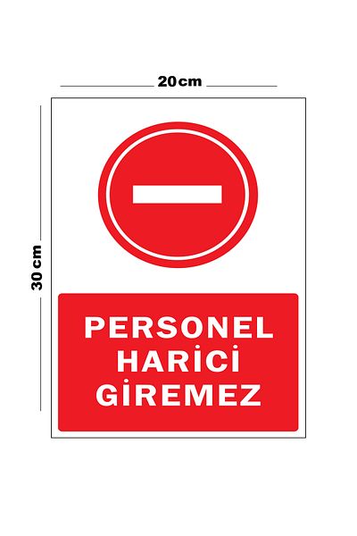 Lucena Metal Staff Not Entering External 20cm X 30cm A4 Size Warning Sign Directional Sign