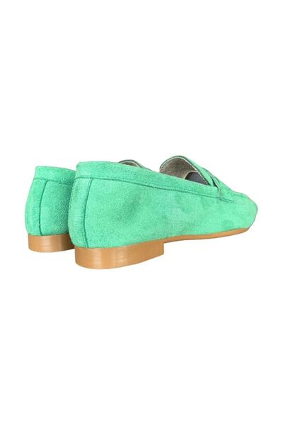 Liger Women's Suede Ballerinas Green