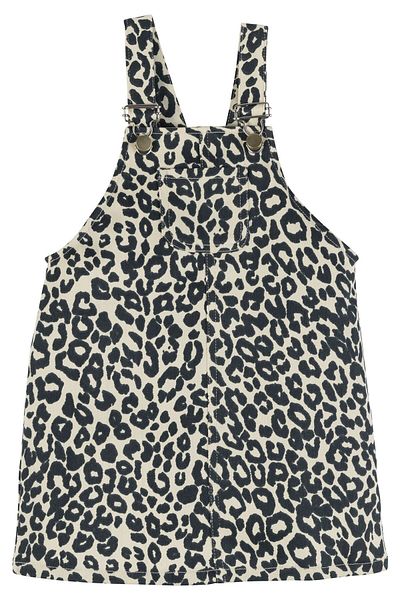 İdilbaby&Mamino İDİLBABY&MAMINO rochie leopard slopet din denim pentru fete