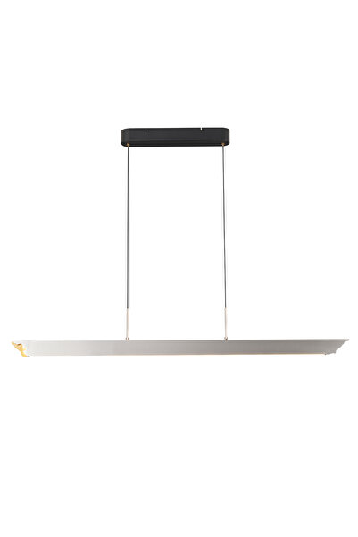 Apliqa Late Gri Sıralı Yemek Masası Üstü 30 Watt Modern Sarkıt Salon Led Avize