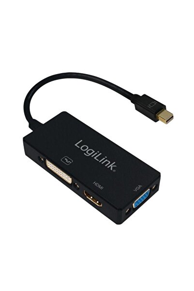LogiLink Adaptor LOGILINK CV0110, Mini-DisplayPort - HDMI/DVI-I DL/VGA, 10cm,...