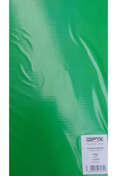 Gıpta Green Corrugated Cardboard - 50X70, 10 Pieces