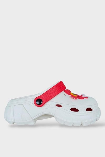 Liger Sandale de damă cu talpă înaltă și confortabilă CREAM-RED