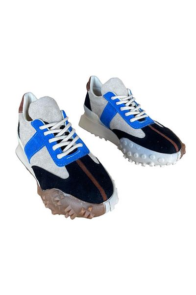 Liger Spark Lace Detailní Speciální design Protiskluzová podrážka Dámská sportovní obuv BÉŽOVÁ - MODRÁ