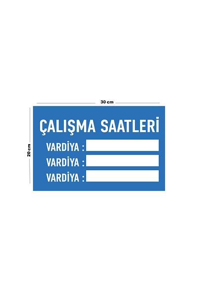 Lucena Metal Working Hours 20cm X 30cm A4 Size Warning Sign Directional Sign