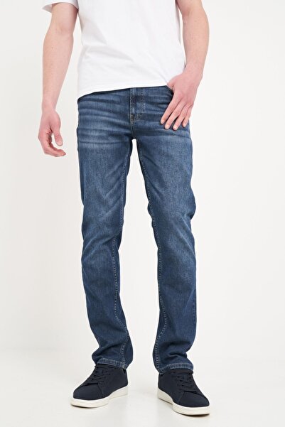 Kenvelo Blugi barbat straight cu aspect decolorat