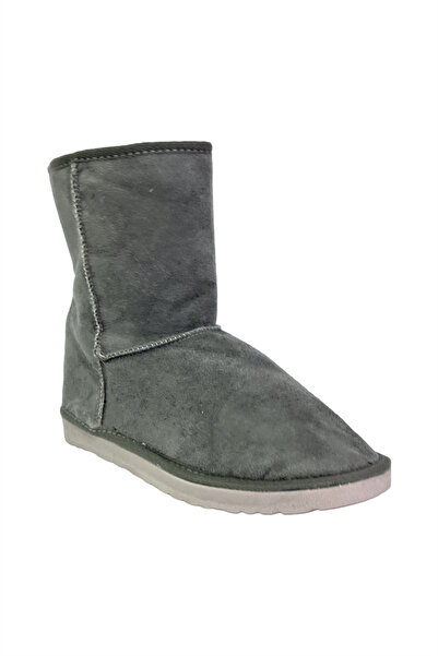 Liger Сірі класичні жіночі замшеві черевики середньої висоти та ботильйони