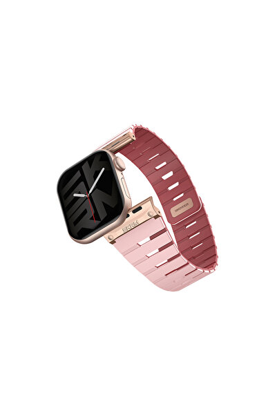 Skinarma Ρολόι 38mm Skinarma Σειρά Gemini TPU Μαγνητικό Λουράκι Σιλικόνης Ροζ