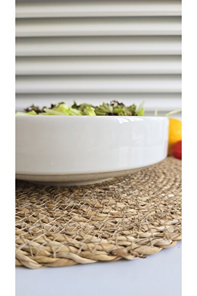 GULHANILE 24 cm Porcelain Salad Safe Chef Taste