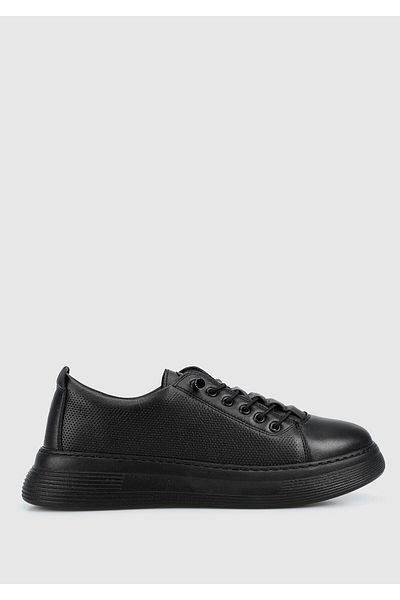 Provoq Μαύρο Δερμάτινο Γυναικείο Sneaker