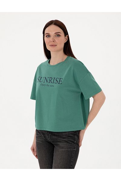 Pierre Cardin Green Regular Fit T-Shirt 50305748 -Vr054