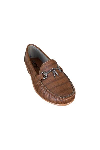 Liger Γυναικεία παπούτσια μπαλαρίνας καφέ Wedge Heeled