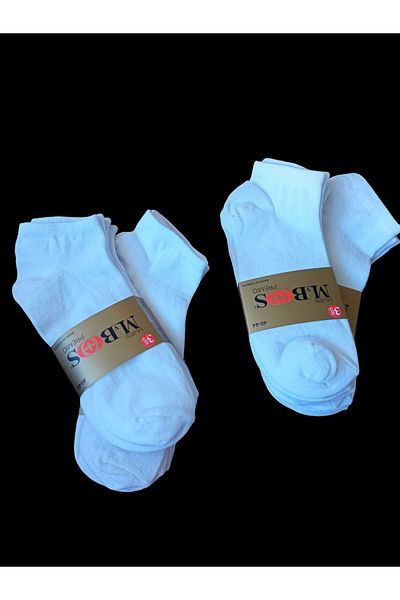 balkonda Socks 12 Pack Economical Sneaker Booties Socks White Soft Flexible Men's Çke3-3