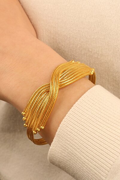 Çgk Çiğdem Gürel Kuyumculuk Kalze Dorikalı Altın Bileklik