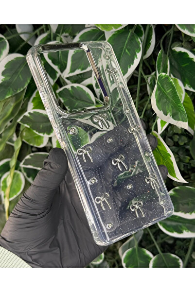 Store XİAOMİ REDMİ NOTE 12 PRO 5G / POCO X5 PRO UYUMLU KALPLİ / KURDELELİ / KİRAZLI SİMLİ KILIF