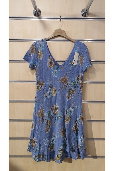 Park Moda Rochie scurtă cu model trandafir cu decolteu în V