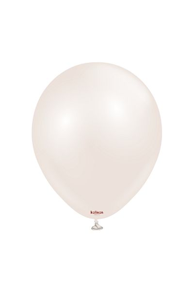 kidspartim 12 Inch Aura Beige Cream Balloon 5 Pieces