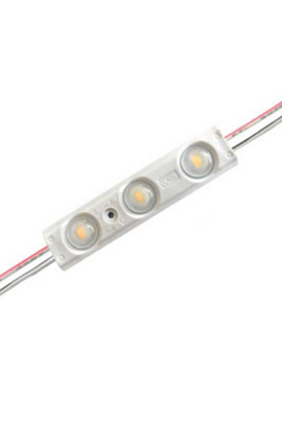 Hazar Led 12 Volt 1.2 Watt 3’lü Mercekli 2835 Modül Led Gün Işığı (10 ADET)