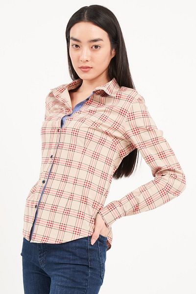Kenvelo Women's shirt with striped pattern