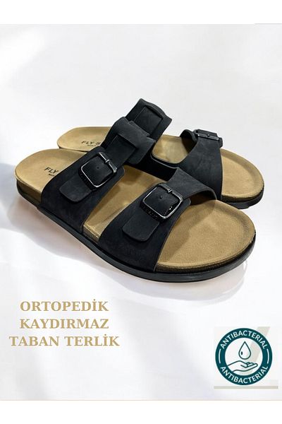 Cozi company Ανδρική αγκράφα ορθοπεδική σόλα Αντιολισθητική σόλα Καθημερινή Άνετη flysoft Παντόφλες για το σπίτι & εξωτερικούς χώρους