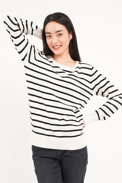 Timeout Women's sweater with striped pattern