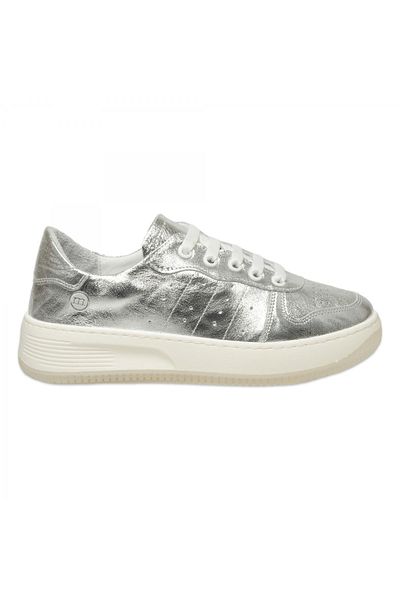 Mammamia D25Ya-435 Pantofi sport casual pentru femei, argintii