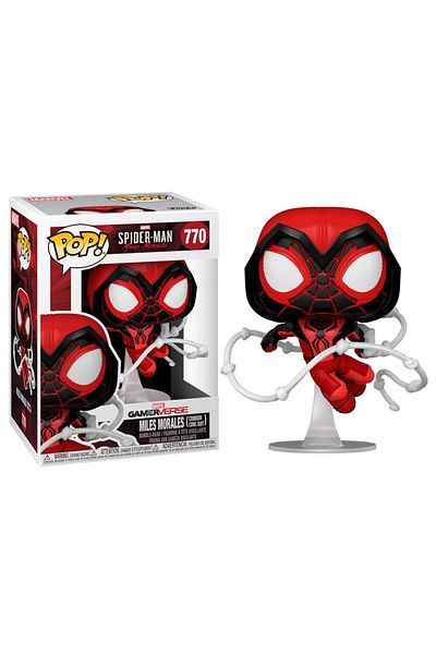 Funko بوب! مارفل سبايدرمان: مايلز موراليس (بدلة قرمزية) مجسم رأس متحرك من الفينيل