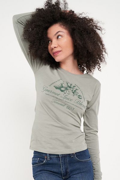 Timeout Tricou dama cu maneca lunga cu imprimeu