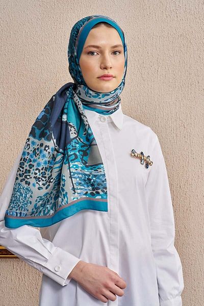 ED Scarf Blue Celebrity Sable șal