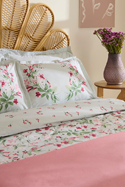 Karaca Home Madison 100% Cotton Double Duvet Cover Pique Set Pink
