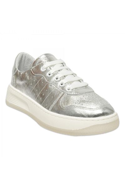 Mammamia D25Ya-435 Pantofi sport casual pentru femei, argintii