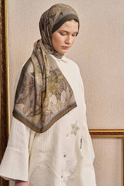 ED Scarf Celebrity Fiorenza Σάλι - Χακί