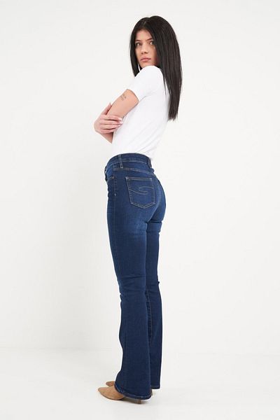 Lee Cooper Blugi dama bootcut cu aspect usor decolorat