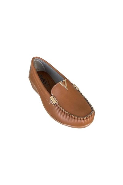 Liger Γυναικείες μπαλαρίνες V Buckle Wedge Heel - TABA