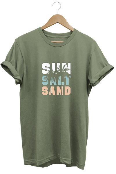 remonz Μπλουζάκι Sun Salt Sand Printed 100% Βαμβάκι