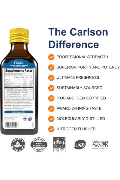 Carlson FISHOIL LEMON 200ML