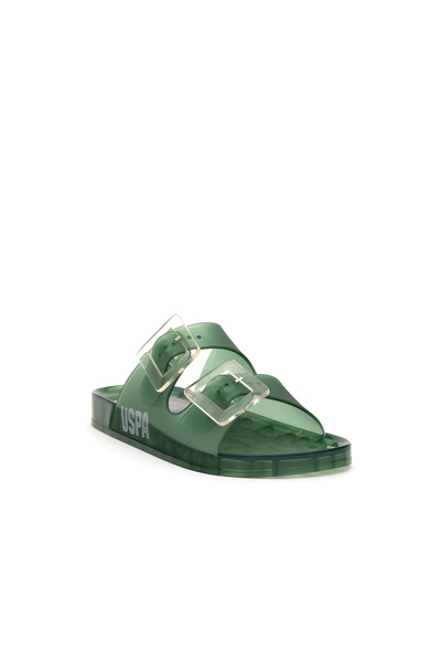 U.S. Polo Assn. Women's Green Slippers 50304478-Vr054