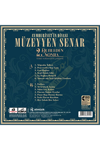 plakmarketi Müzeyyen Senar - 2. Dubleden Sonra (Plak)