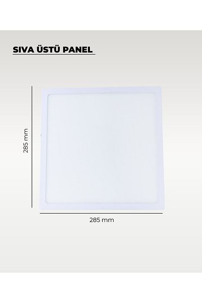 AC AYDINLATMA 24W Surface Mounted Square Led Panel 3200K Yellow Light