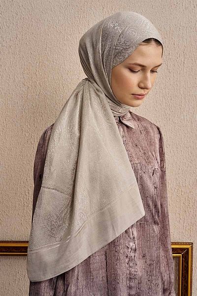 ED Scarf Σάλι με έθνικ σχέδιο διπλής όψης βιζόν