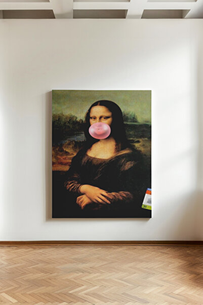 Kanvaspera Mona Lisa Parodi- Kanvas Tablo