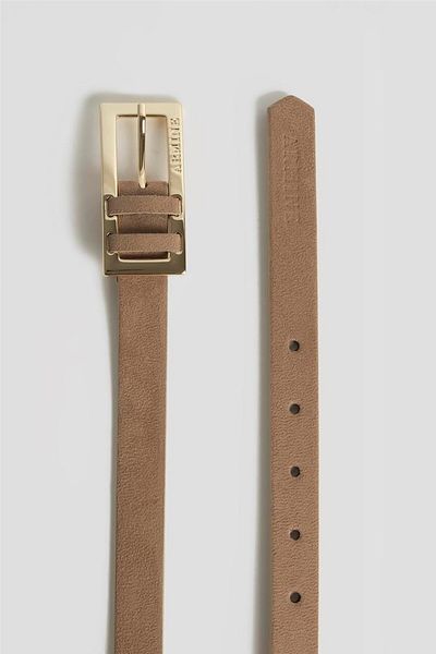 Armine Thin Suede Belt (25Yd001) Mink
