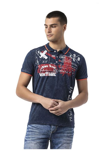 Cipo & Baxx CT795 The Elite Knit Collar Flex Ανδρικό T-Shirt